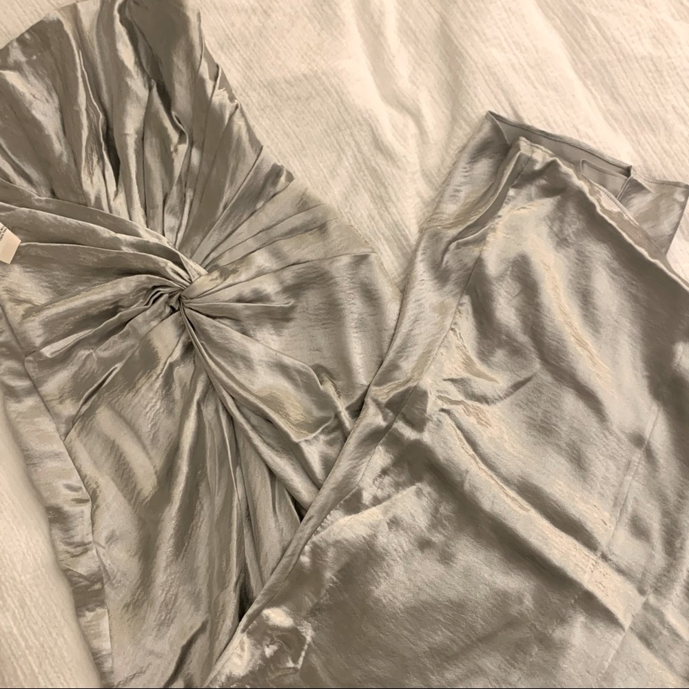 NWT Fame & Partners Silver Gown